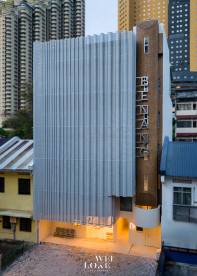 Premium healthcare photography of Bloom Healthcare building exterior in Kuala Lumpur.