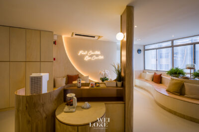 Premium healthcare photography of Cantiq Clinic interior designed for aesthetic medical care.