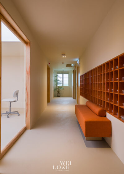 Premium healthcare photography of Tria Dental clinic interior with clean and modern design.